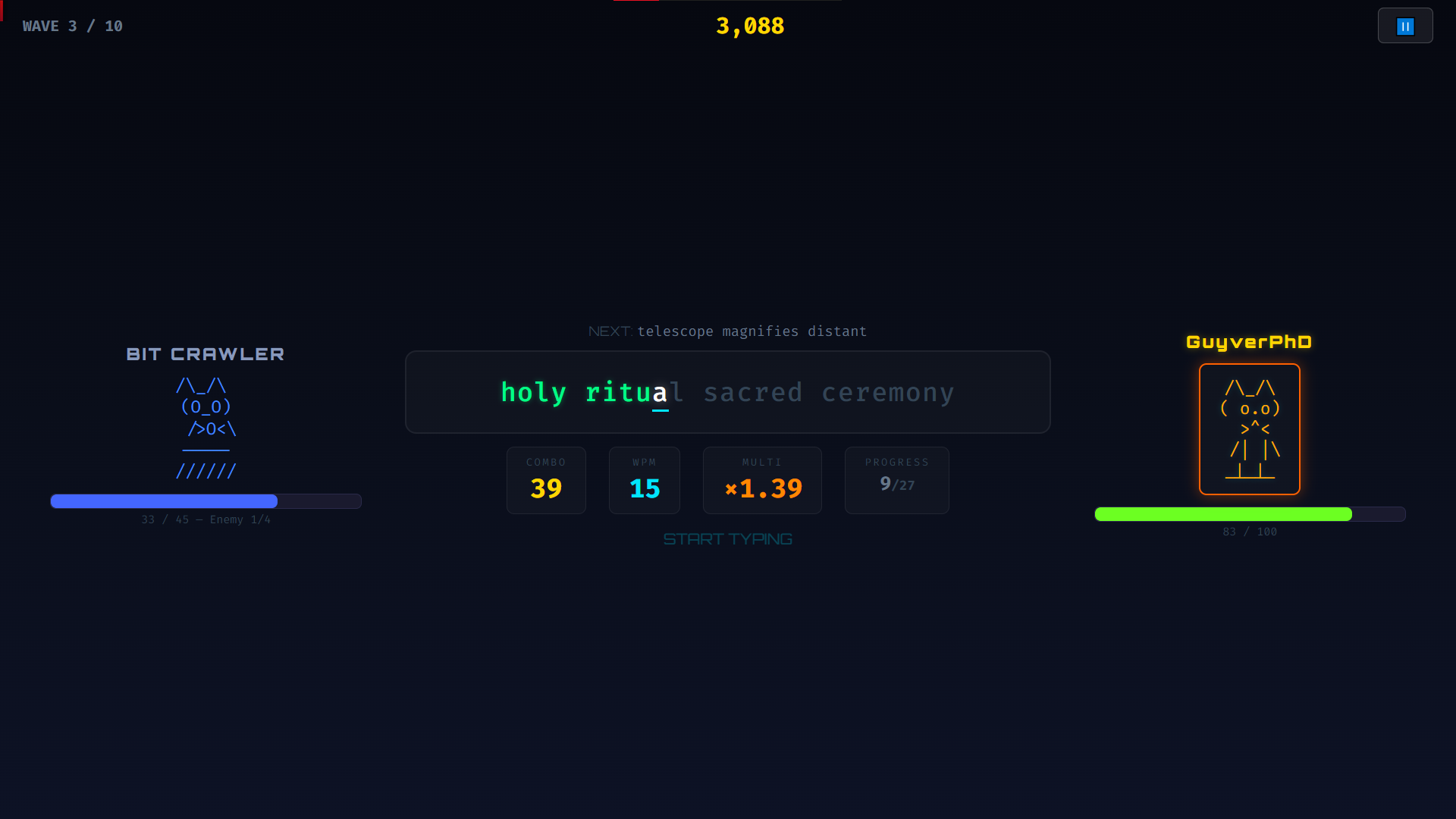 Campaign mode gameplay