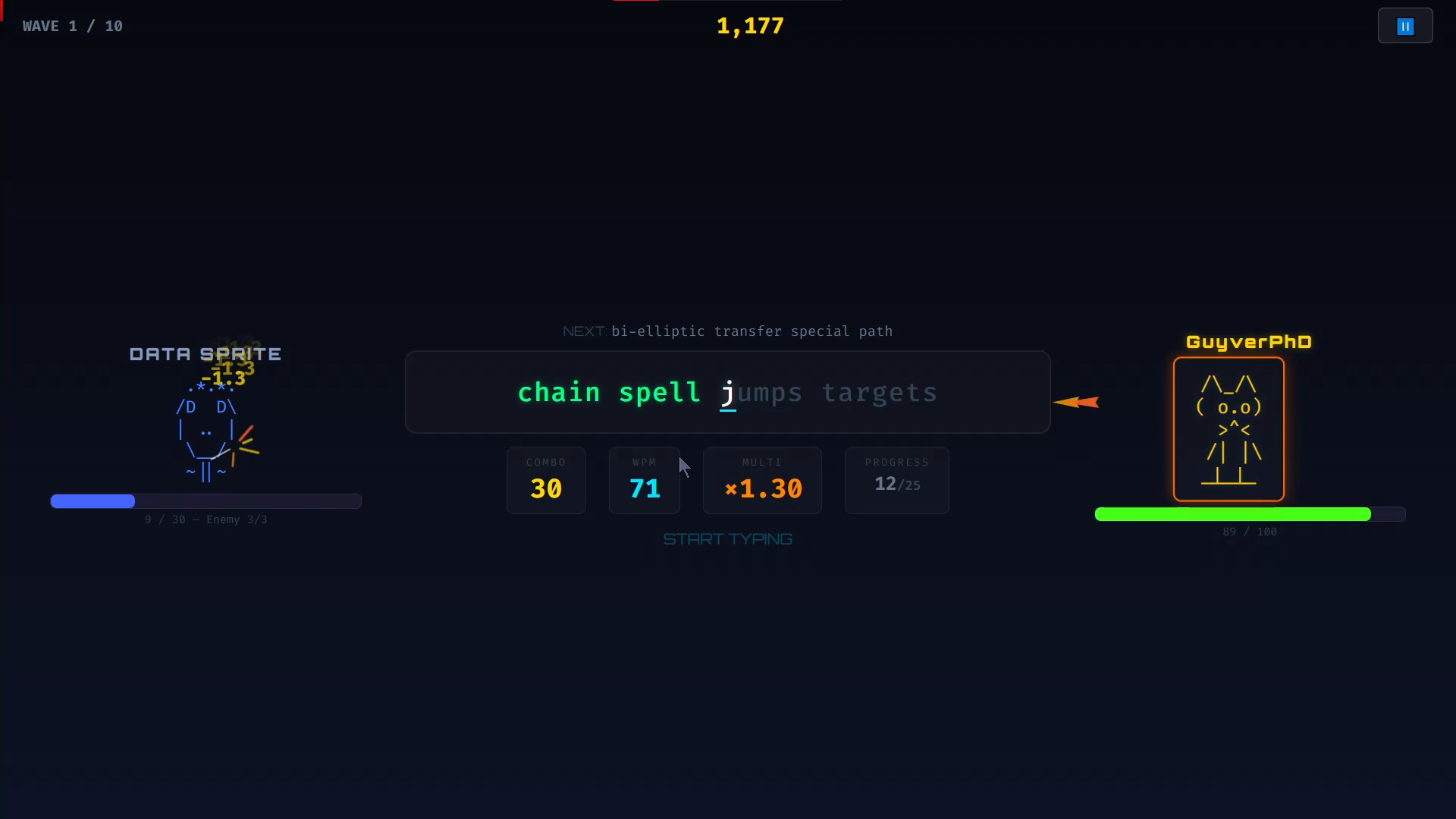 Campaign mode with Data Sprite