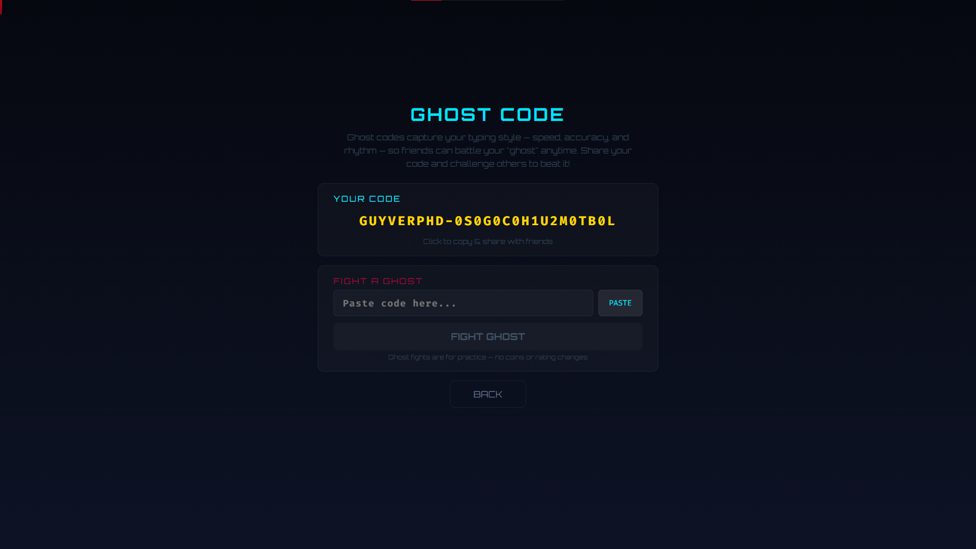 Ghost code system